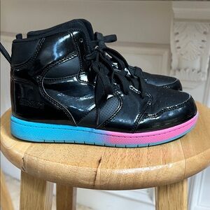 AND1 Kids Black and Pink Sneakers